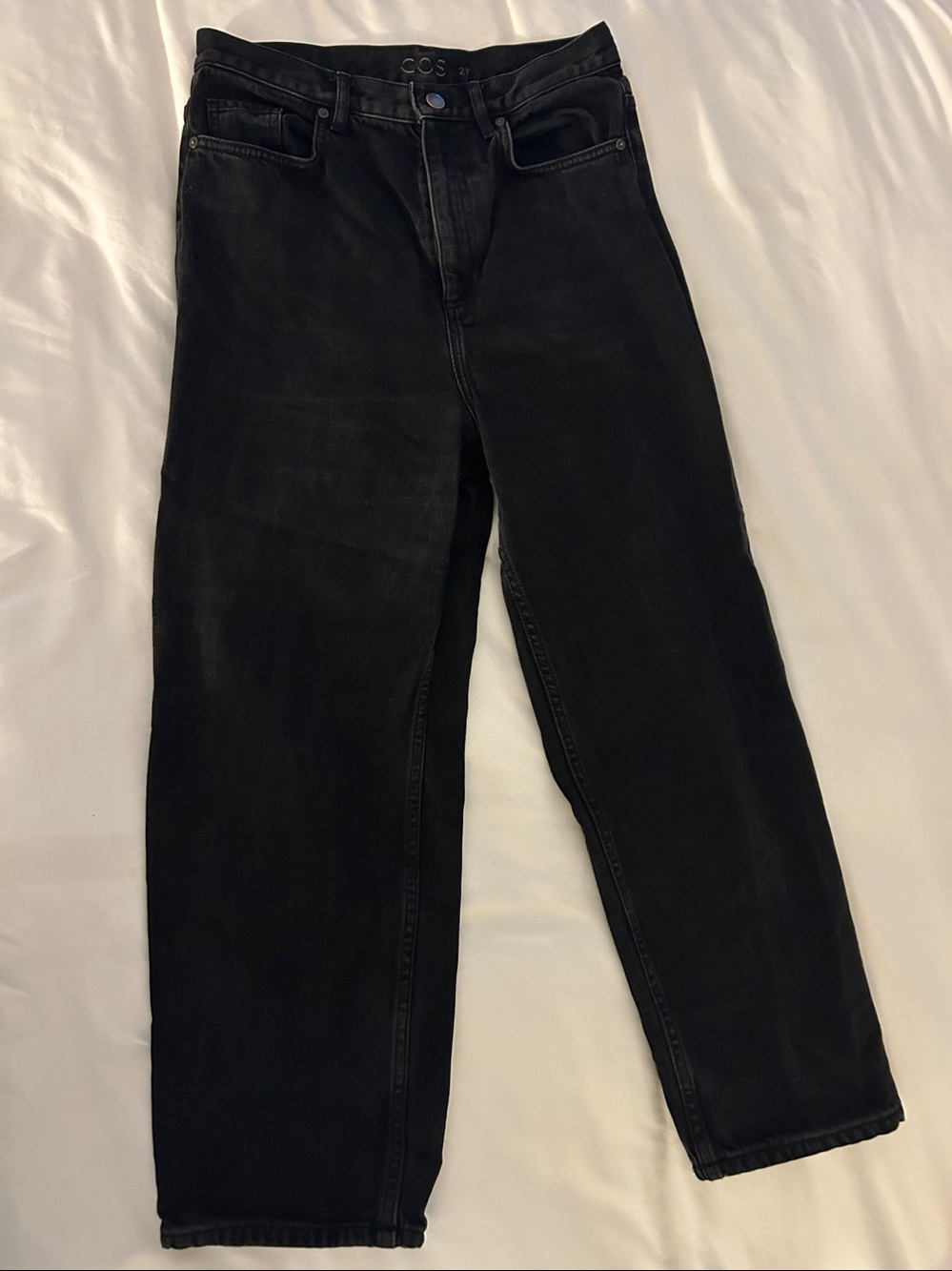 COS Women's Black Relaxed Barrel Jeans